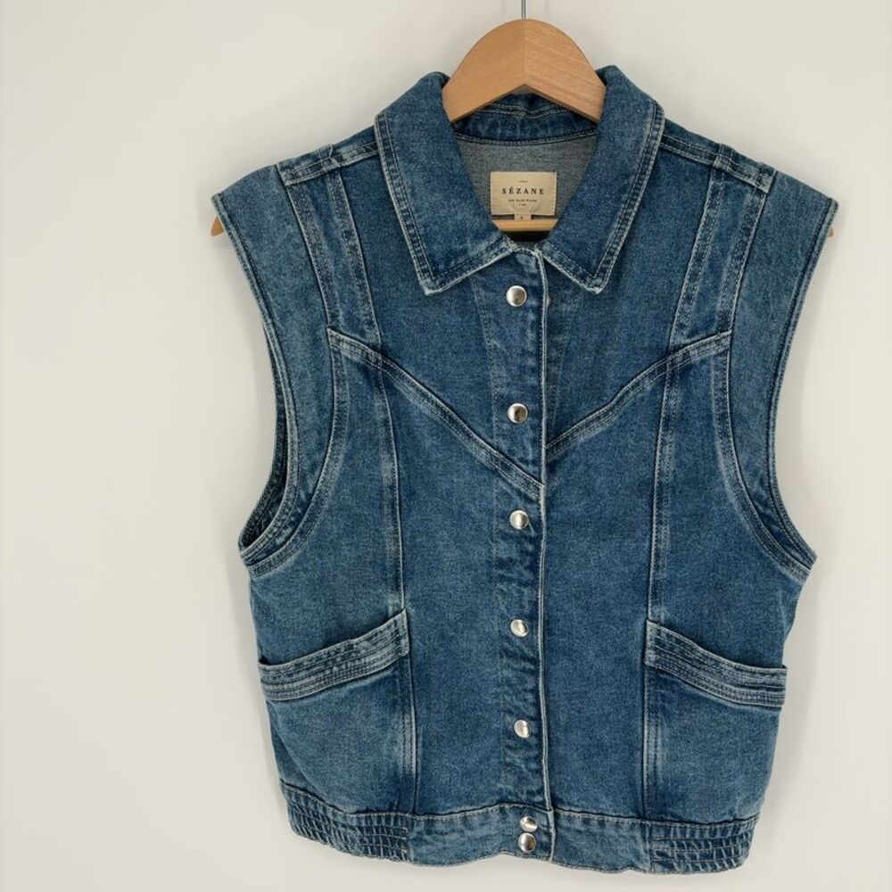 Sezane Sezane denim vest